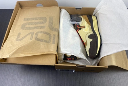 High-tier replica Lightweight 5919 Nike Air Max 1 Travis Scott Cactus Jack Baroque Brown DO9392-200
