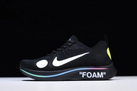 Lightweight 8186 Nike x Off-White Zoom Fly Mercurial Flyknit Black mens AO2115-001