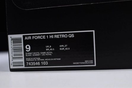Designer inspired Lightweight 9407 Nike Air Force 1 High retro