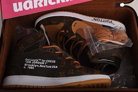 Everyday-priced Louis Vuitton x Off-White x Air Jordan 1 Customs MENS AQ0818-158 Minimalist 2338