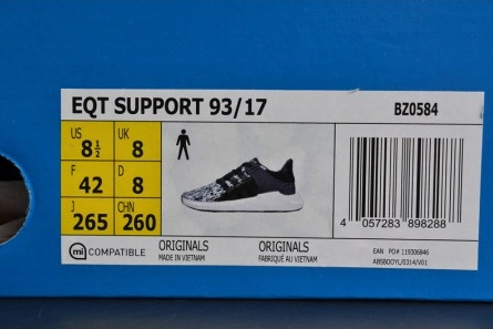 Best-value Minimalist 2392 ADIDAS EQT SUPPORT 93 17 BOOST BLACK GLITCH MENS  BZ0584