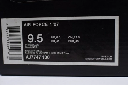 Parallel design Minimalist 9489 Air Force 1 '07 LV8 'White' - Nike - AJ7747-100