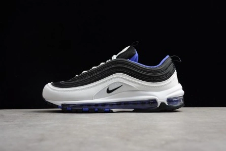NIKE mens  Air Max 97 White Black-Persin Violet  921522-102 EyeCatching 7186