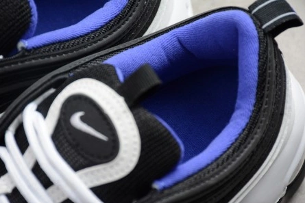 Entry-level luxury NIKE mens  Air Max 97 White Black-Persin Violet  921522-102 EyeCatching 7186