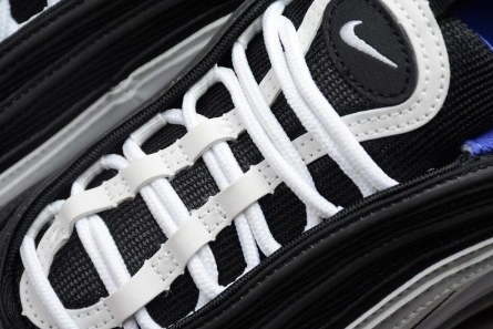 Entry-level luxury NIKE mens  Air Max 97 White Black-Persin Violet  921522-102 EyeCatching 7186