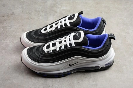 Entry-level luxury NIKE mens  Air Max 97 White Black-Persin Violet  921522-102 EyeCatching 7186
