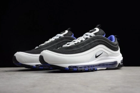 Entry-level luxury NIKE mens  Air Max 97 White Black-Persin Violet  921522-102 EyeCatching 7186