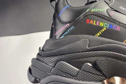 Parallel design NewStyle 2247 BALENCIAGA TRIPLE S TRAINERS BLACK LETTERS 524039 W2FA1 1210