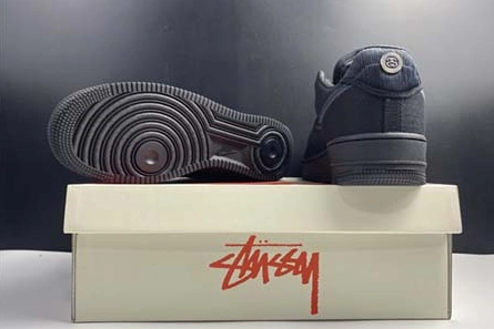Close-to-original NewStyle 6501 Stussy x Nike Air Force 1 Low “Black” CZ9084-001
