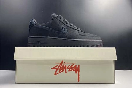 Close-to-original NewStyle 6501 Stussy x Nike Air Force 1 Low “Black” CZ9084-001