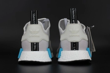 Low-cost NewStyle 983 ADIDAS NMD R1 NOMAD  WHITE   CYAN  S80207