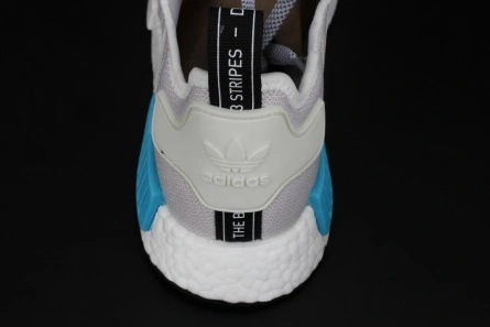Low-cost NewStyle 983 ADIDAS NMD R1 NOMAD  WHITE   CYAN  S80207