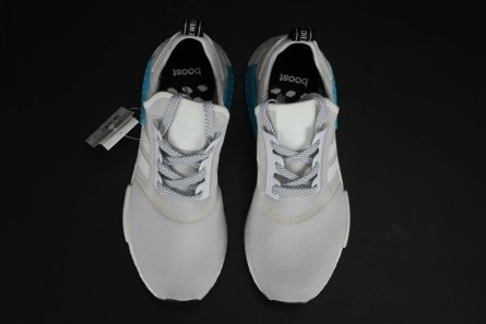 Low-cost NewStyle 983 ADIDAS NMD R1 NOMAD  WHITE   CYAN  S80207
