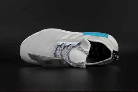 Low-cost NewStyle 983 ADIDAS NMD R1 NOMAD  WHITE   CYAN  S80207
