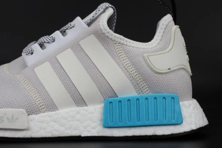 Low-cost NewStyle 983 ADIDAS NMD R1 NOMAD  WHITE   CYAN  S80207