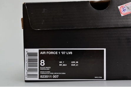 Cost-effective Nike Air Force 1 '07 LV8 823511-007 NBA Pack Black White  Shoes 823511-007 UrbanStyle 2345