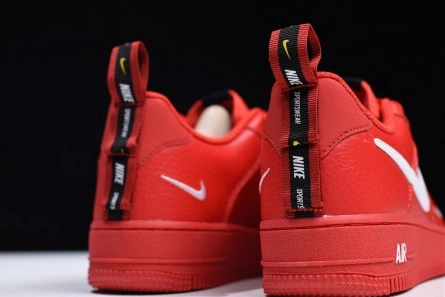 Top-grade copy Nike Air Force 1 '07 LV8 Utility Red White AJ7747-600 DailyWear 8710
