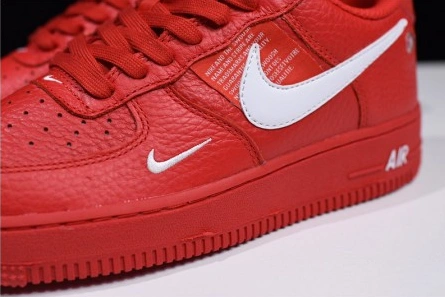 Top-grade copy Nike Air Force 1 '07 LV8 Utility Red White AJ7747-600 DailyWear 8710