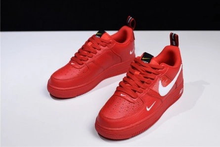 Top-grade copy Nike Air Force 1 '07 LV8 Utility Red White AJ7747-600 DailyWear 8710