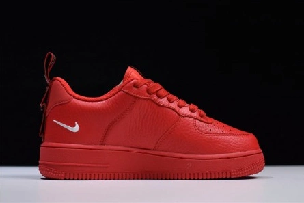 Top-grade copy Nike Air Force 1 '07 LV8 Utility Red White AJ7747-600 DailyWear 8710
