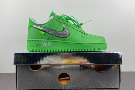 Premium replica Nike Air Force 1 Low Off-White Light Green Spark  DX1419-300 Stylish 793