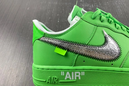 Premium replica Nike Air Force 1 Low Off-White Light Green Spark  DX1419-300 Stylish 793