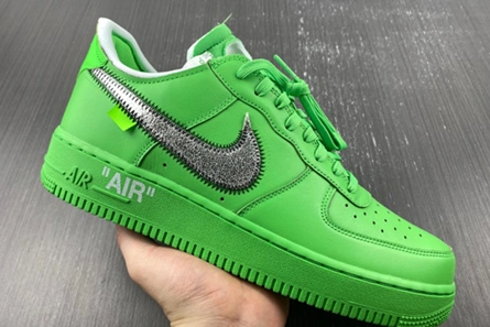 Premium replica Nike Air Force 1 Low Off-White Light Green Spark  DX1419-300 Stylish 793