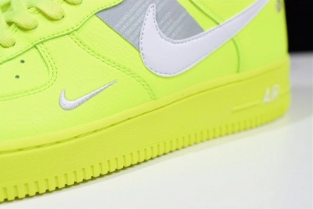 Budget-friendly Nike Air Force 1 Utility Volt AJ7747-700 DailyWear 8041