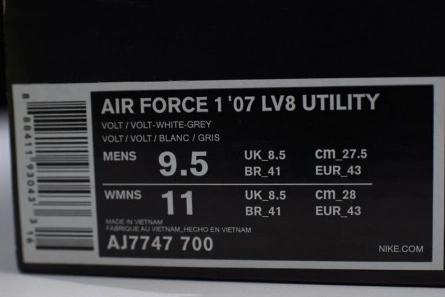 Budget-friendly Nike Air Force 1 Utility Volt AJ7747-700 DailyWear 8041