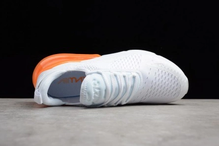 Reproduction Nike Air Max 270 White Orange black AH8050-102 Popular 383