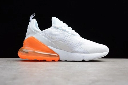 Reproduction Nike Air Max 270 White Orange black AH8050-102 Popular 383