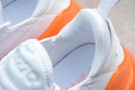 Reproduction Nike Air Max 270 White Orange black AH8050-102 Popular 383