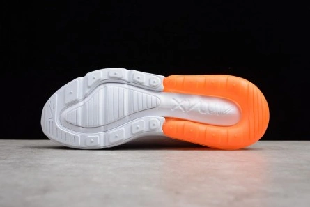 Reproduction Nike Air Max 270 White Orange black AH8050-102 Popular 383