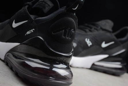 Designer inspired Nike Air Max 270 in black white AH8050-002 Sophisticated 8462