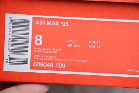 Best-value Nike Air Max 95 White Black Oreo 609048-109 Trendy 9506