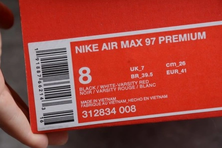 Mirror quality Nike Air Max 97 Black White 312834-008 Efficient 5663