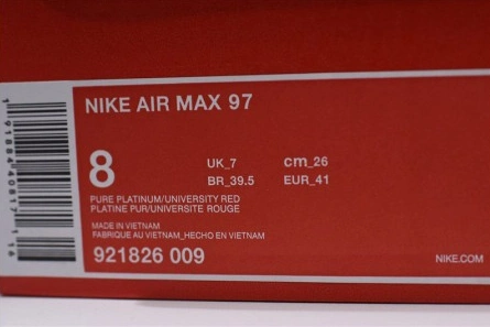 Top-grade copy Nike Air Max 97 Silver Bullet x Air Max 1 OG 921826-009 Modern 8144