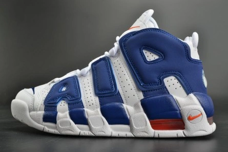 Nike Air More Uptempo "Knicks" White Deep Royal Blue womens 415082-103 StreetReady 8658