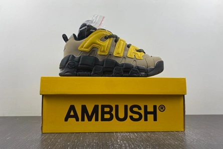 Parallel design Nike Air More Uptempo Low AMBUSH Vivid Sulfur Limestone  FB1299-200 WellDesigned 5604