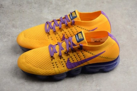 Entry-level luxury Nike Air VaporMax Flyknit 2018 Lemon Yellow Purple  mens AA3858-104 UrbanStyle 3833