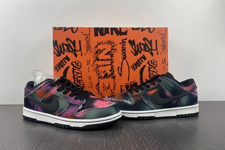 Premium replica Nike Dunk Low Graffiti Pink DM0108-002 Trendsetting 8025