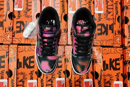 Premium replica Nike Dunk Low Graffiti Pink DM0108-002 Trendsetting 8025