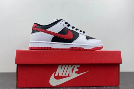 Nike Dunk Low Retro White Black University Red  FD9762-061 ModernLook 7717