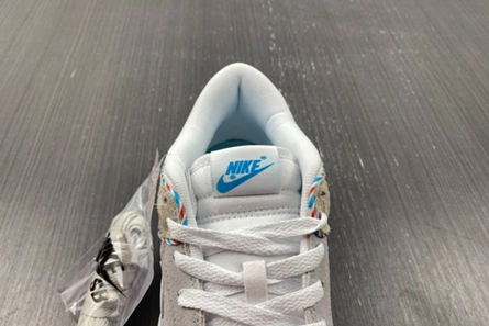Reproduction Nike Dunk Low SE Barber Shop Grey DH7614-500 AllSeason 5105