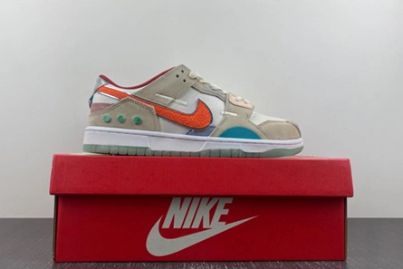 Fashion duplicate Nike Dunk Low Scrap Shapeless, Formless, Limitless  DQ4975-181 StreetReady 7340