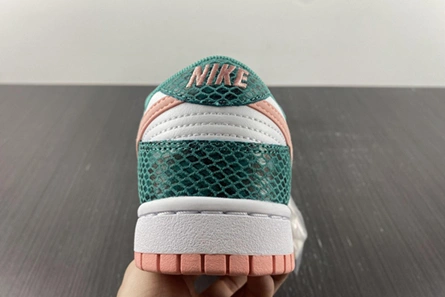 Price-wise Nike Dunk Low Snakeskin Washed Teal Bleached Coral  DR8577-300 Affordable 3058
