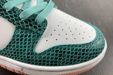 Price-wise Nike Dunk Low Snakeskin Washed Teal Bleached Coral  DR8577-300 Affordable 3058