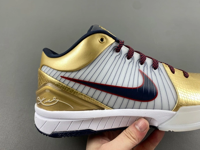 Luxury copy Nike Kobe 4 Protro Gold Medal  FQ3544-100 Durable 7579