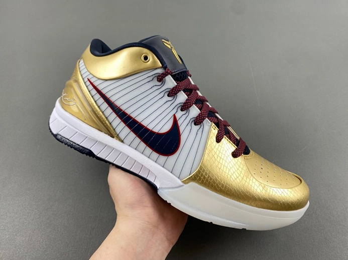 Luxury copy Nike Kobe 4 Protro Gold Medal  FQ3544-100 Durable 7579