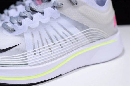 Fair-priced Nike Mens Lab Zoom Fly SP Swoosh Pinwheel Light Gray White Pink Yellow AA3172-106 Compact 4159
